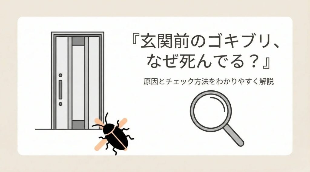 玄関前にゴキブリが死んでいる本当の原因7選|外来個体か室内繁殖か“即わかる3つの判別方法”